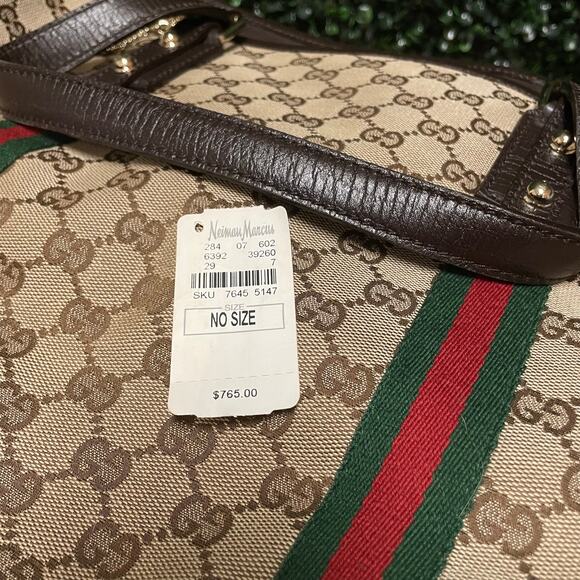 **SOLD**Gucci Shirley Line Tote Canvas GG monogram beige - Picture 11 of 16